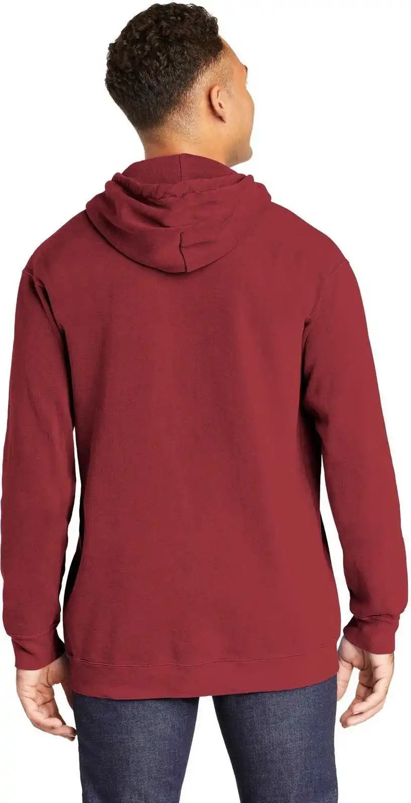 Comfort Colors 1567 Ring Spun Hooded Sweatshirt Crimson