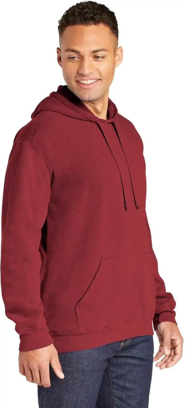 Comfort Colors 1567 Ring Spun Hooded Sweatshirt Crimson