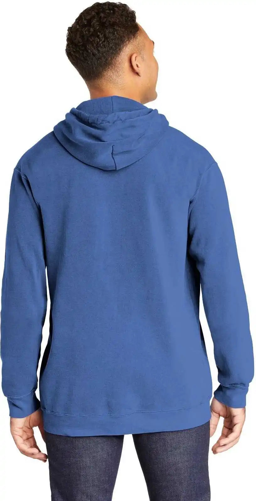 Comfort Colors 1567 Ring Spun Hooded Sweatshirt - Flo Blue