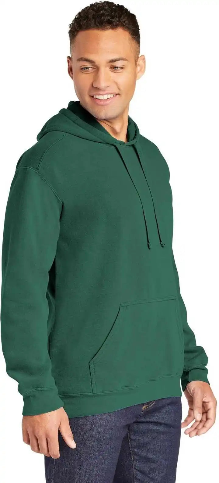 Comfort Colors 1567 Ring Spun Hooded Sweatshirt Light Green