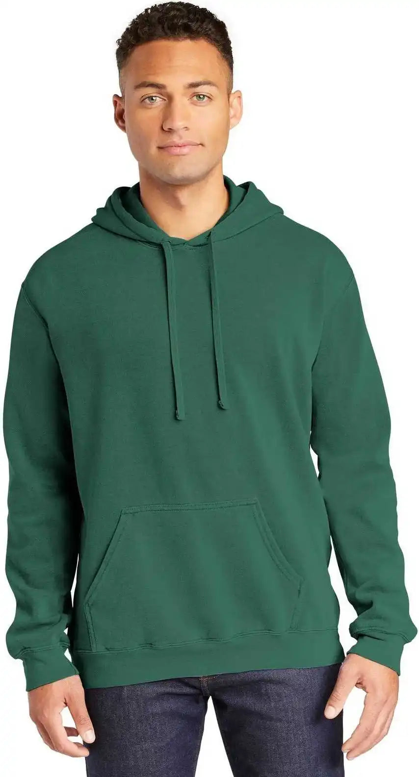 Comfort Colors 1567 Ring Spun Hooded Sweatshirt Light Green