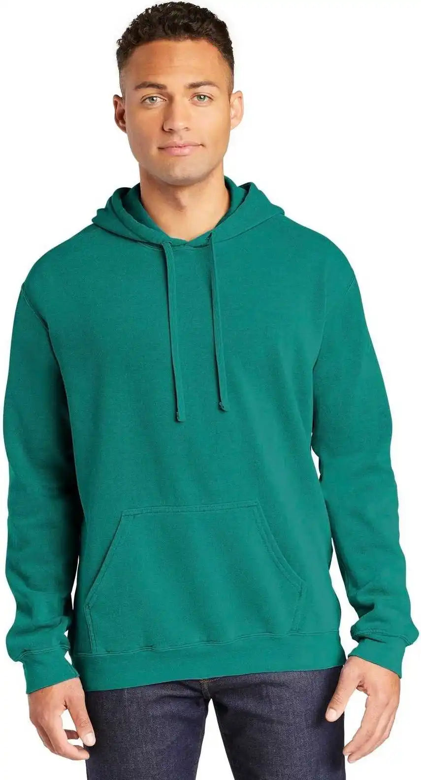 Comfort Colors 1567 Ring Spun Hooded Sweatshirt Seafoam