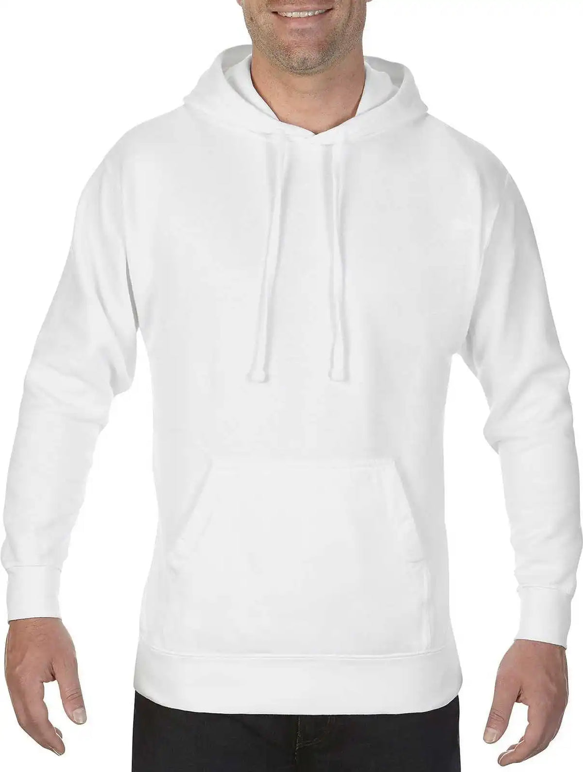 Comfort Colors 1567 Ring Spun Hooded Sweatshirt White