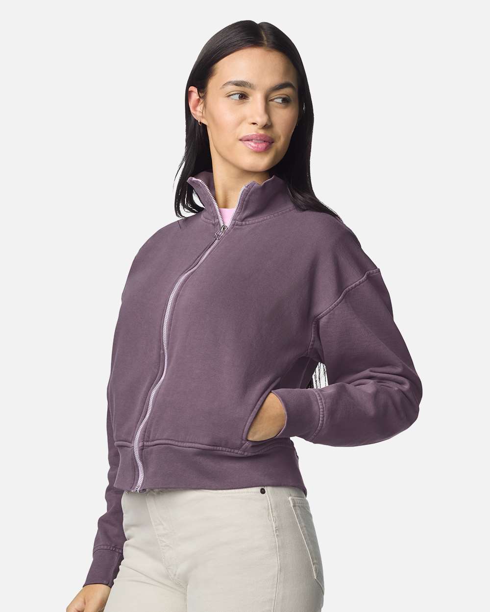 Comfort Colors 1570l Women’s Garment-dyed Full-zip Jacket - Dusk