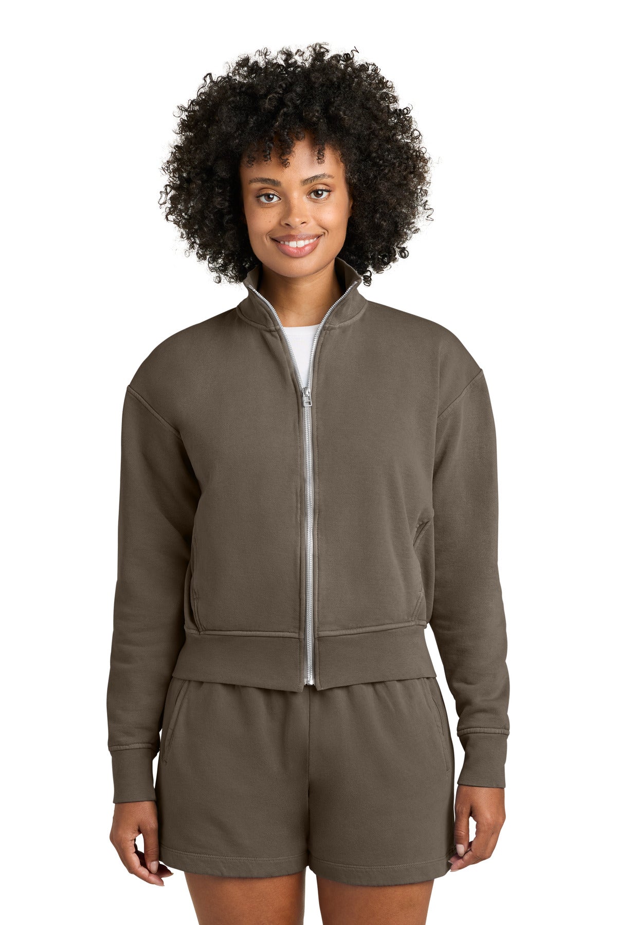 Comfort Colors 1570l Women’s Garment-dyed Full-zip Jacket - Espresso