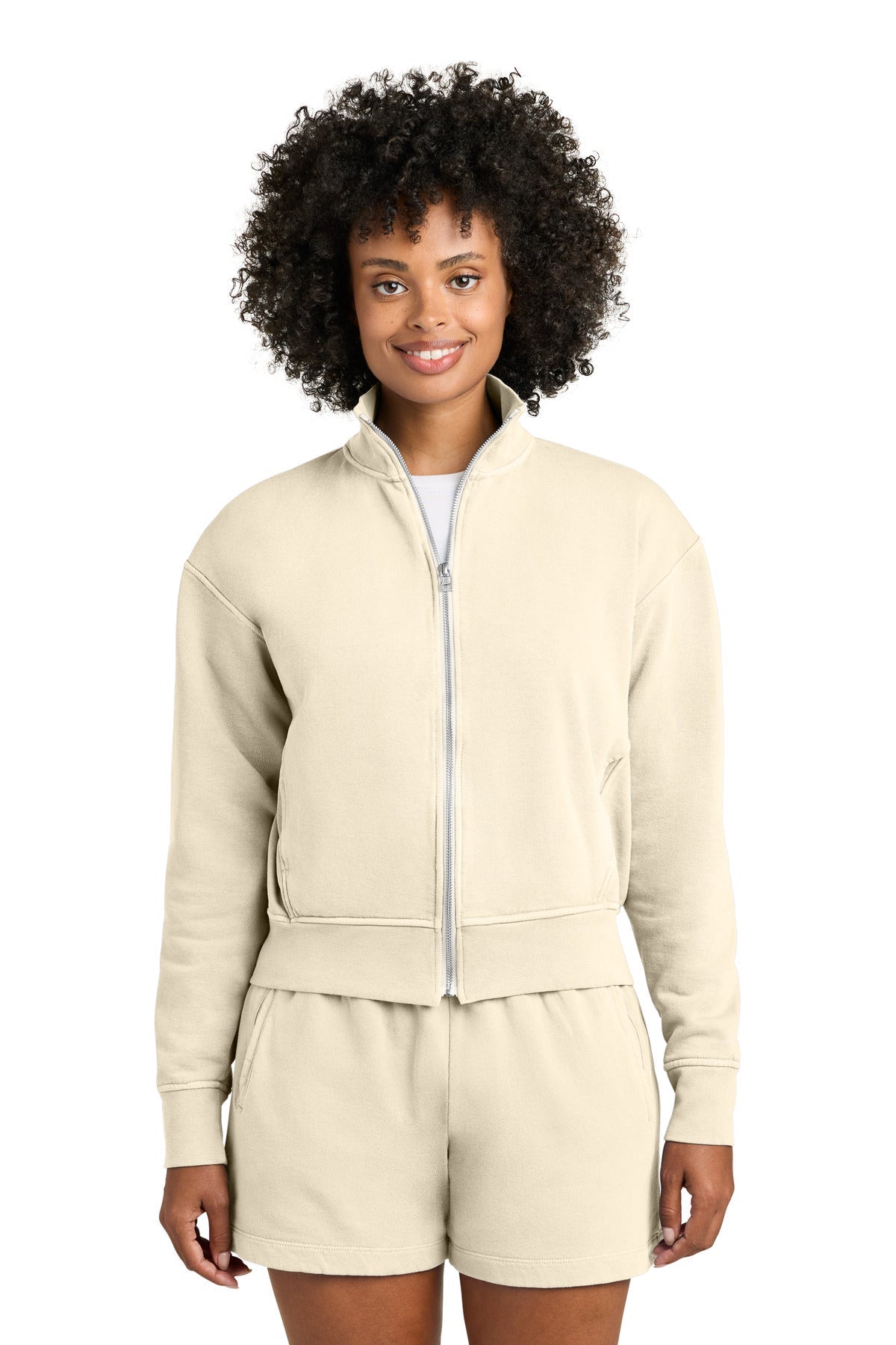 Comfort Colors 1570l Women’s Garment-dyed Full-zip Jacket - Ivory