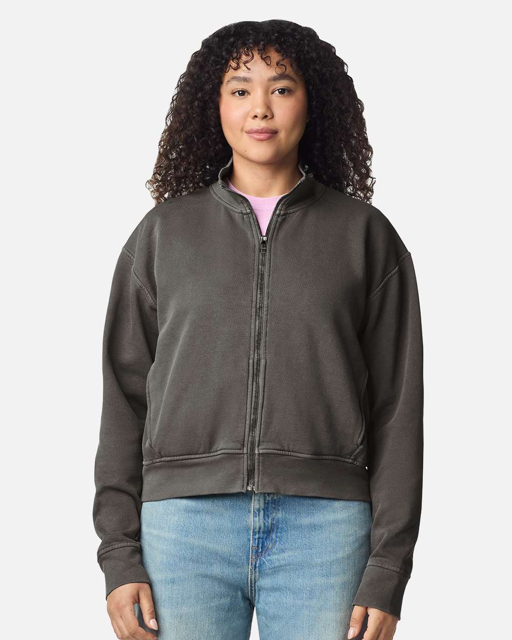 Comfort Colors 1570l Women’s Garment-dyed Full-zip Jacket - Pepper