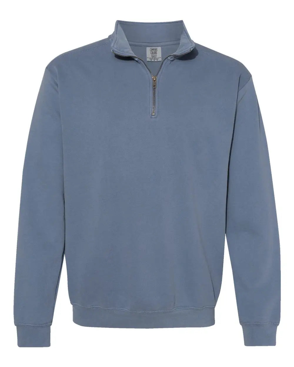 Comfort Colors 1580 Garment-dyed Quarter Zip Sweatshirt - Blue Jean - Navy / s