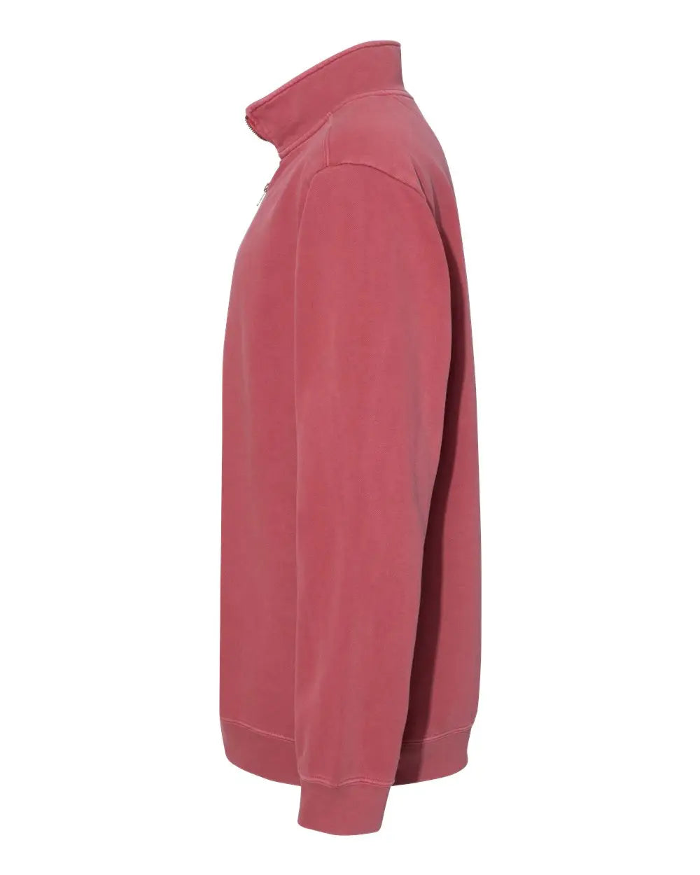 Comfort Colors 1580 Garment-dyed Quarter Zip Sweatshirt - Crimson