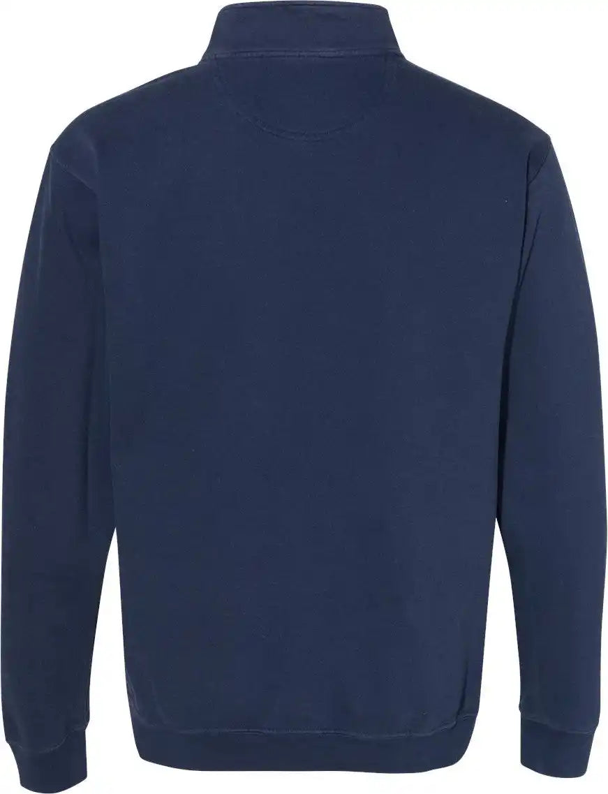 Comfort Colors 1580 Garment-dyed Quarter Zip Sweatshirt - True Navy - s