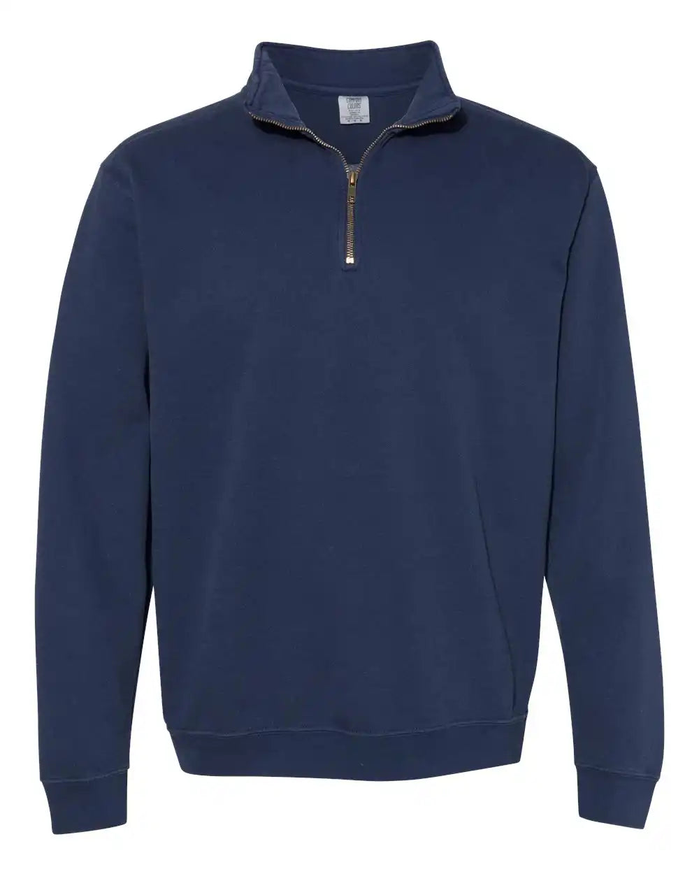 Comfort Colors 1580 Garment-dyed Quarter Zip Sweatshirt - True Navy - s