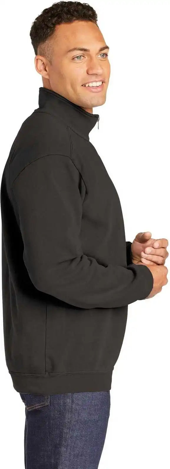 Comfort Colors 1580 Ring Spun 1/4 Zip Sweatshirt Pepper