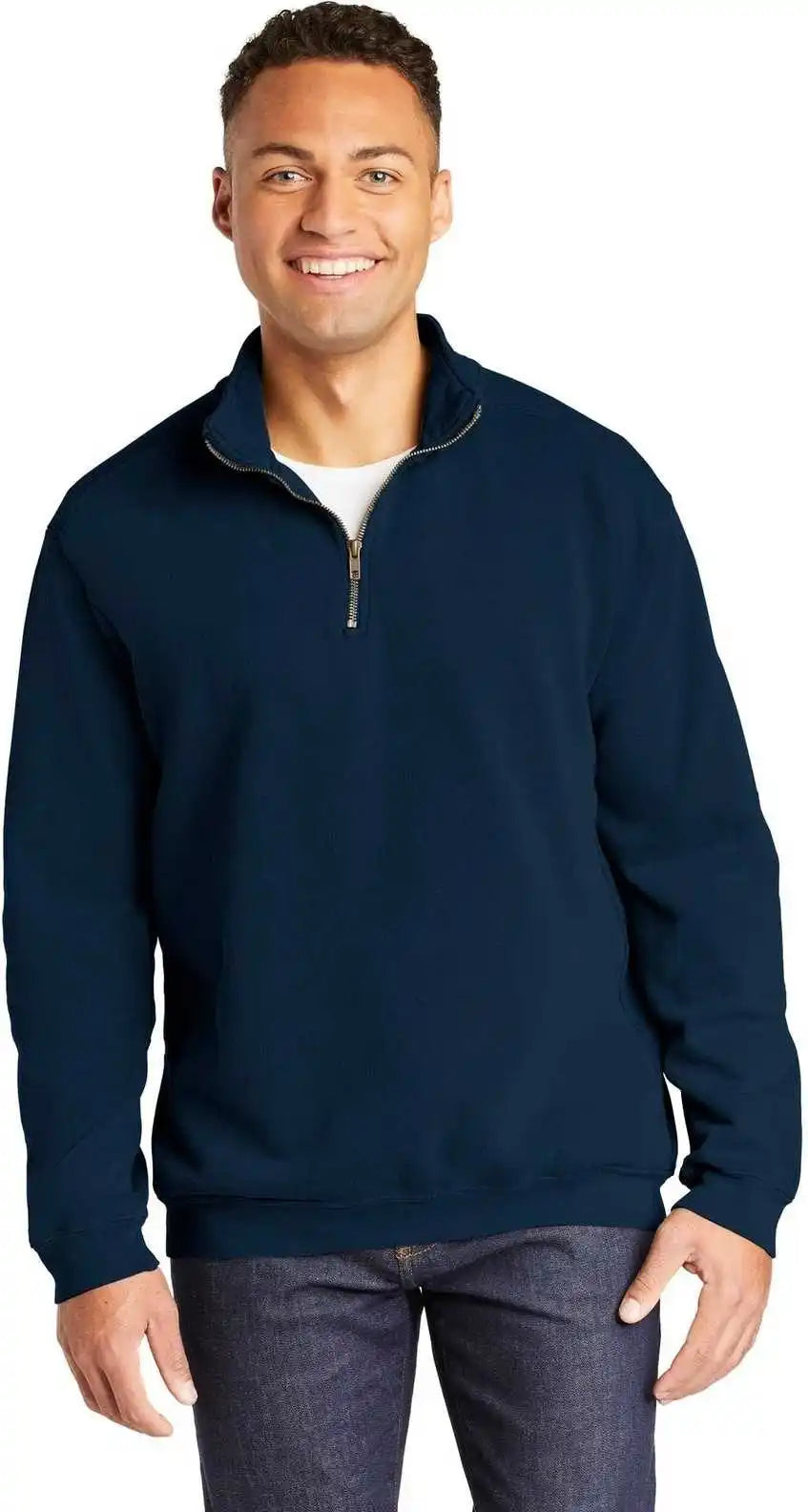 Comfort Colors 1580 Ring Spun 1/4 Zip Sweatshirt True Navy