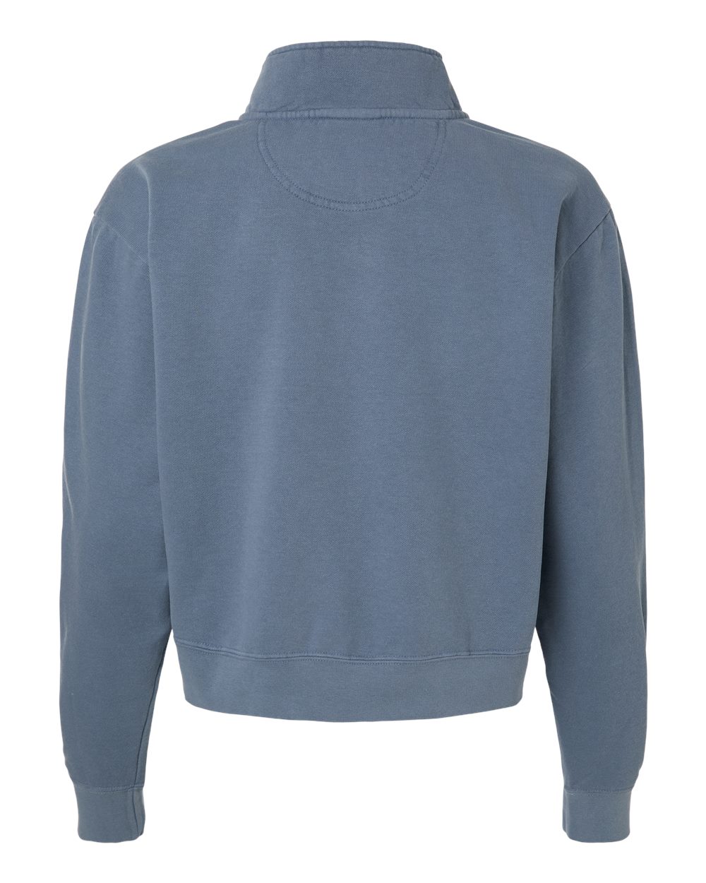 Comfort Colors 1580l Women’s Garment-dyed Mid-length Quarter-zip Sweatshirt - Blue Jean