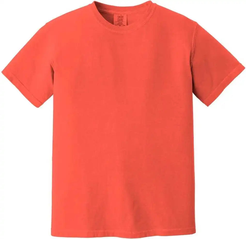 Comfort Colors 1717 Garment Dyed Heavyweight t Shirt Bright Salmon