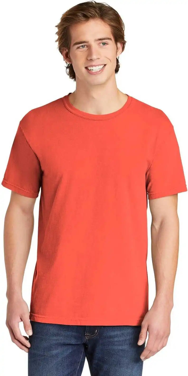 Comfort Colors 1717 Garment Dyed Heavyweight t Shirt Bright Salmon