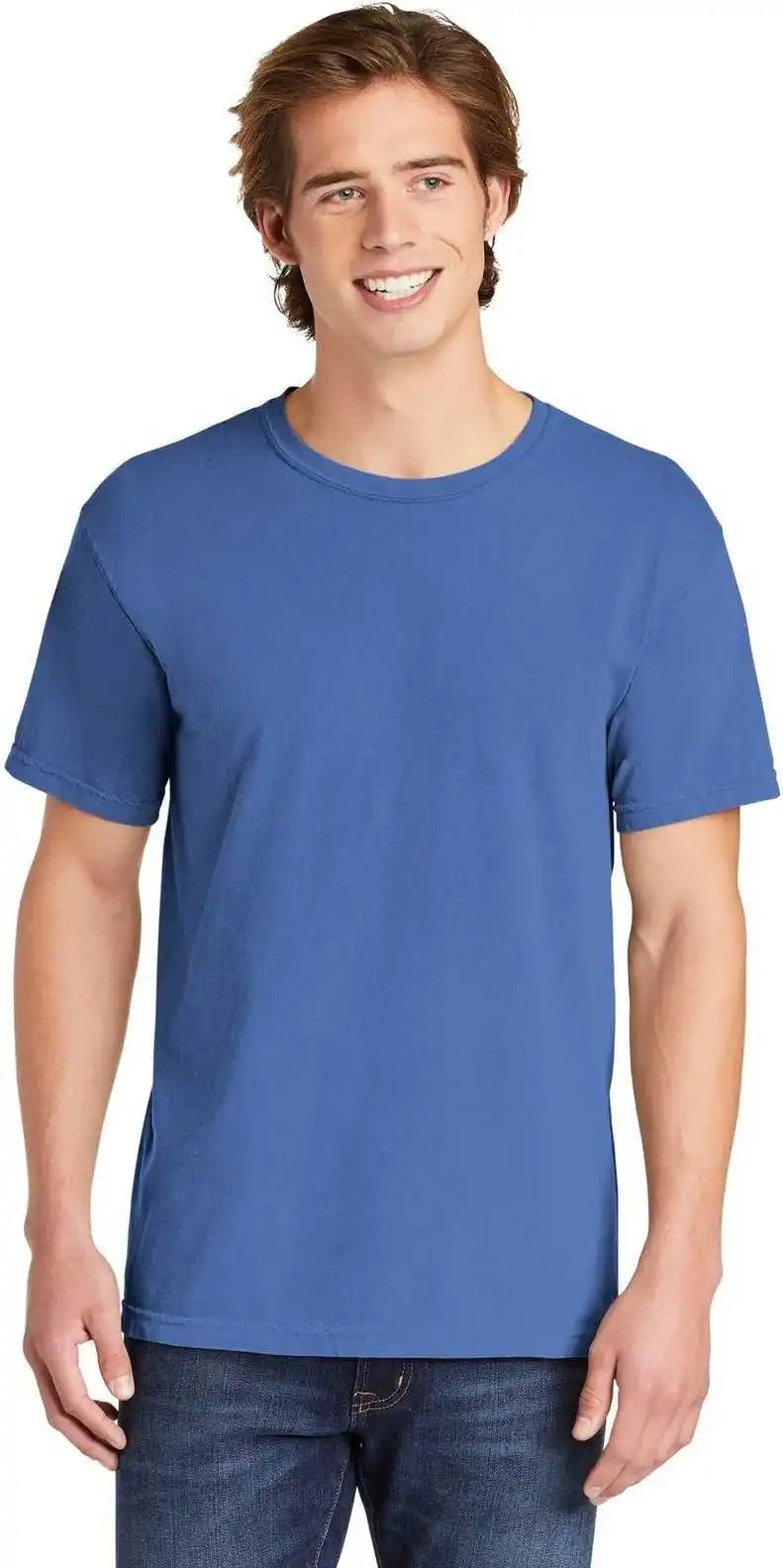 Comfort Colors 1717 Garment Dyed Heavyweight t Shirt Flo Blue