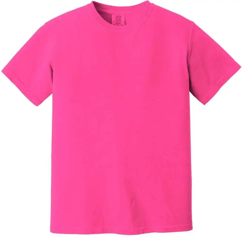 Comfort Colors 1717 Garment Dyed Heavyweight t Shirt Neon Pink