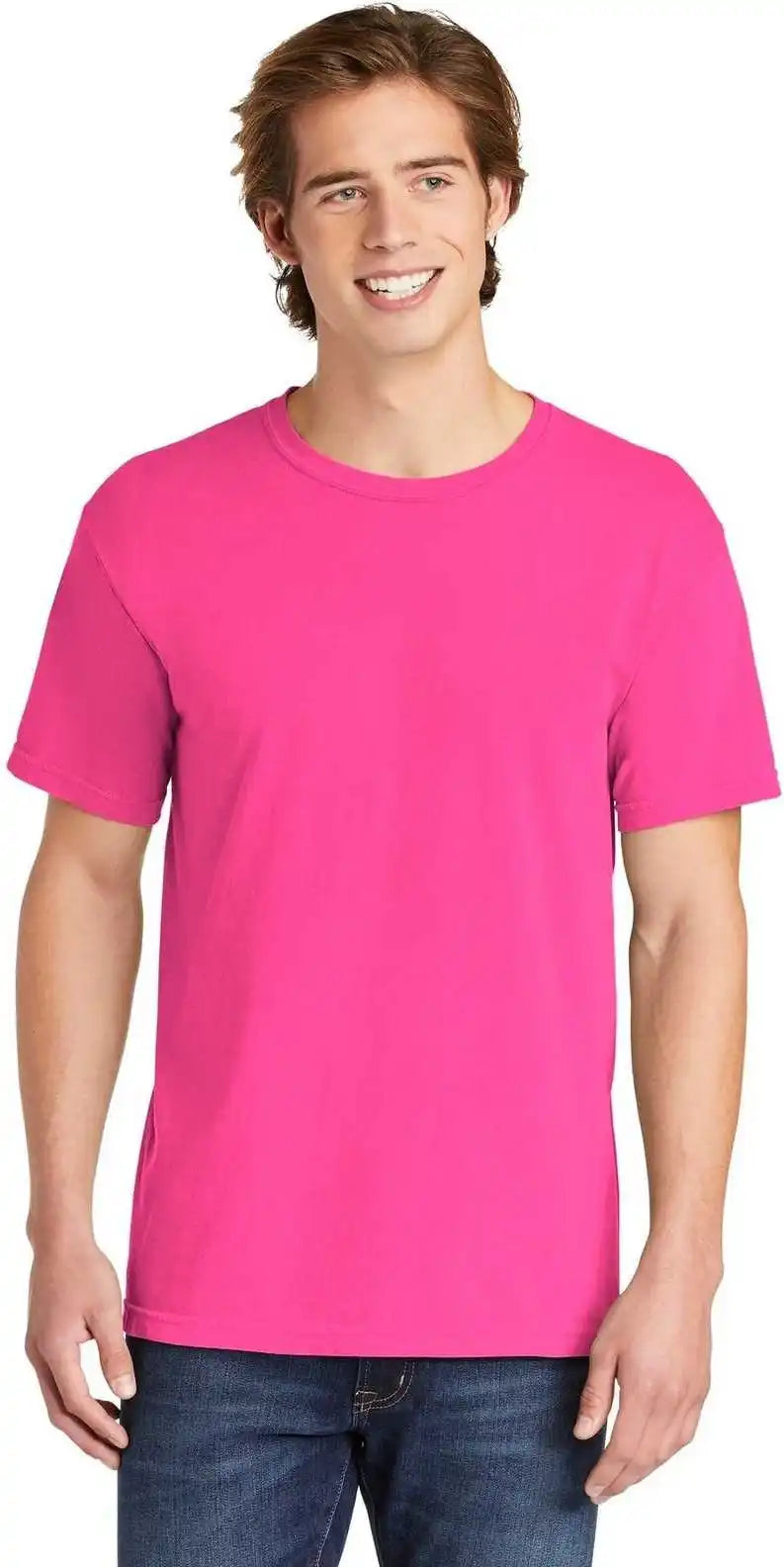 Comfort Colors 1717 Garment Dyed Heavyweight t Shirt Neon Pink