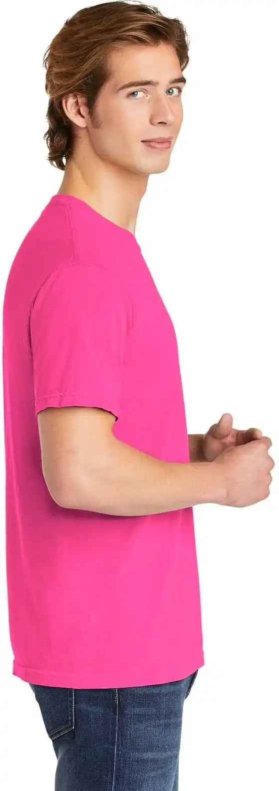 Comfort Colors 1717 Garment Dyed Heavyweight t Shirt Neon Pink