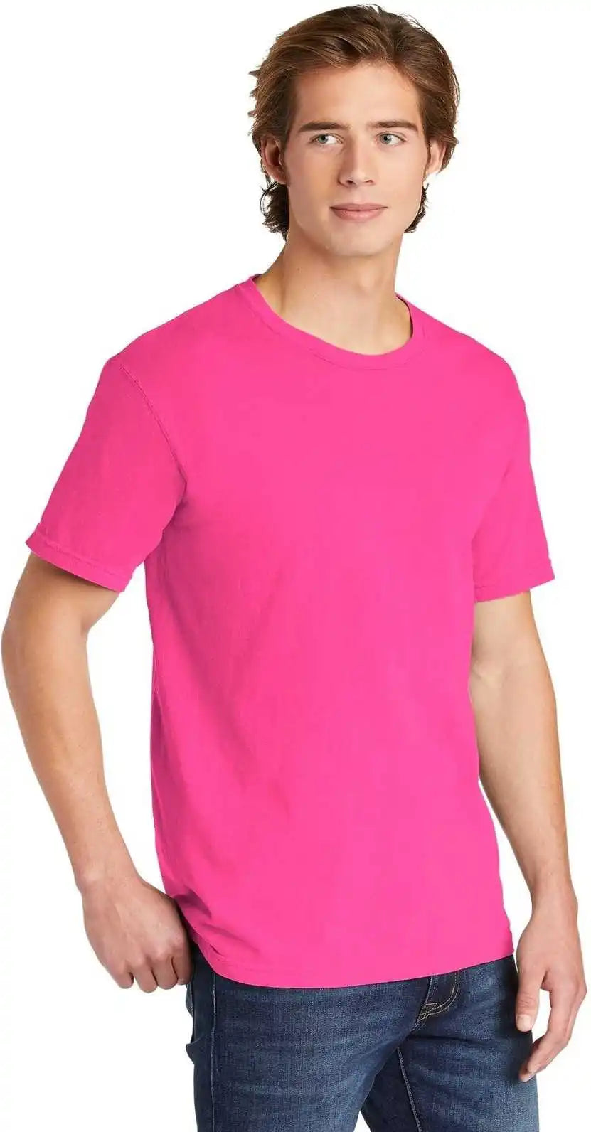 Comfort Colors 1717 Garment Dyed Heavyweight t Shirt Neon Pink