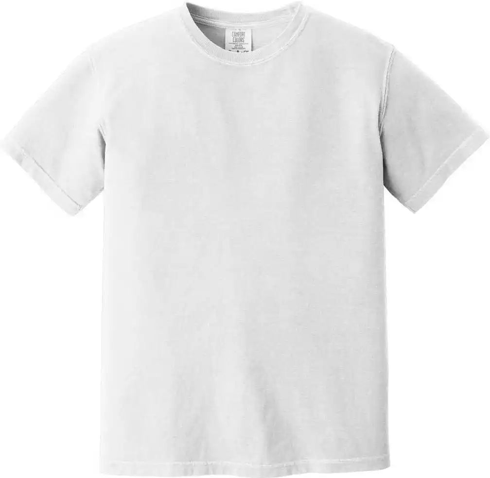 Comfort Colors 1717 Garment Dyed Heavyweight t Shirt White