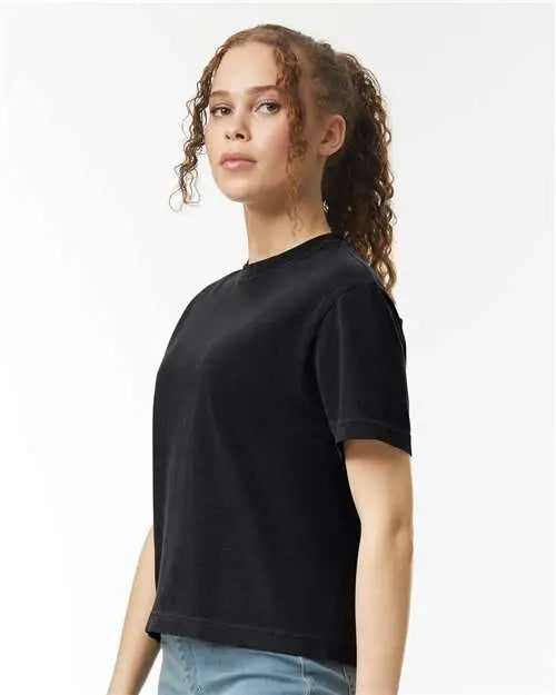 Comfort Colors 3023cl Women’s Heavyweight Boxy T-shirt - Black