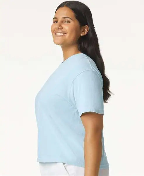 Comfort Colors 3023cl Women’s Heavyweight Boxy T-shirt - Chambray