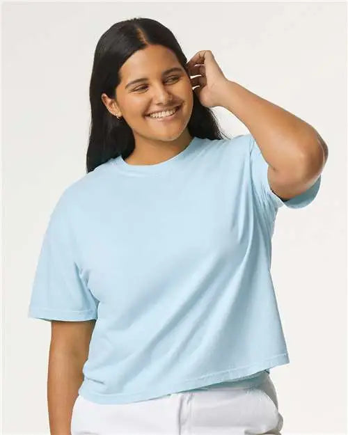 Comfort Colors 3023cl Women’s Heavyweight Boxy T-shirt - Chambray