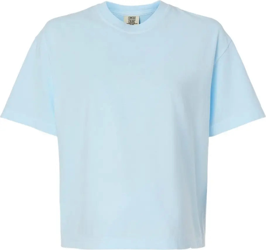 Comfort Colors 3023cl Women’s Heavyweight Boxy T-shirt - Chambray - s