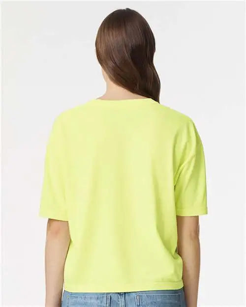 Comfort Colors 3023cl Women’s Heavyweight Boxy T-shirt - Neon Lemon