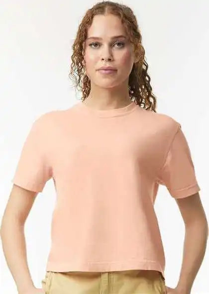 Comfort Colors 3023cl Women’s Heavyweight Boxy T-shirt - Peachy