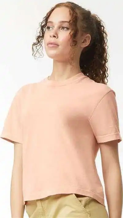 Comfort Colors 3023cl Women’s Heavyweight Boxy t Shirt Peachy