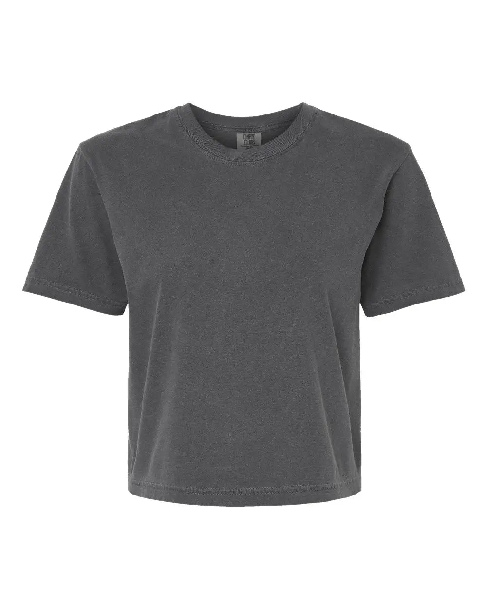 Comfort Colors 3023cl Women’s Heavyweight Boxy T-shirt - Pepper - Dark Gray / s