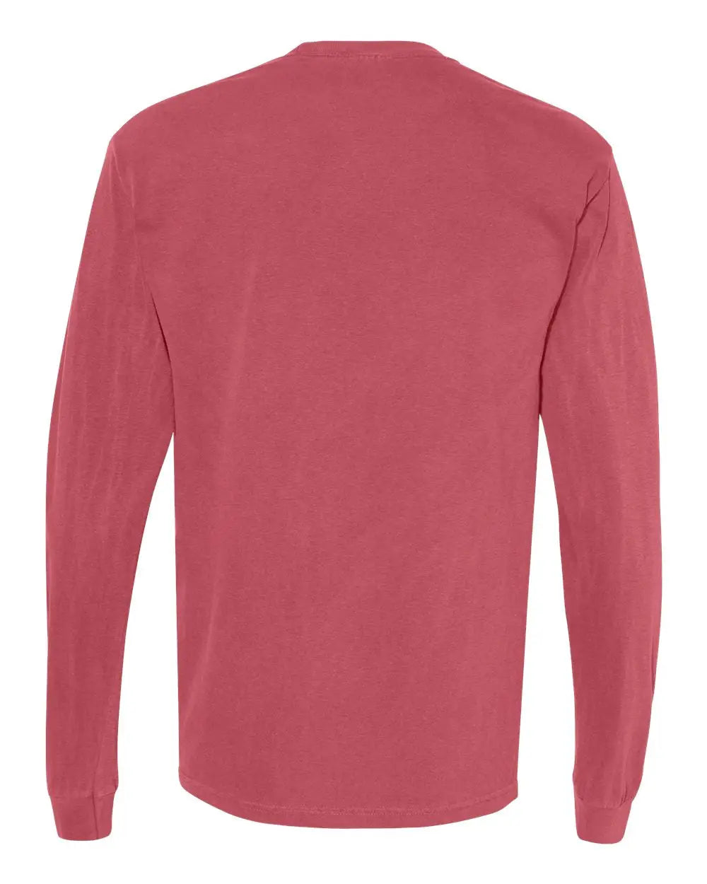 Comfort Colors 4410 Garment-dyed Heavyweight Long Sleeve Pocket T-shirt - Crimson