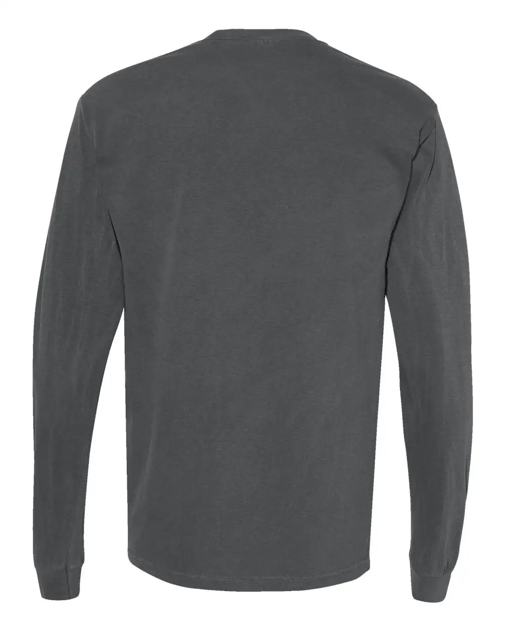 Comfort Colors 4410 Garment-dyed Heavyweight Long Sleeve Pocket T-shirt - Pepper - Dark Gray / s
