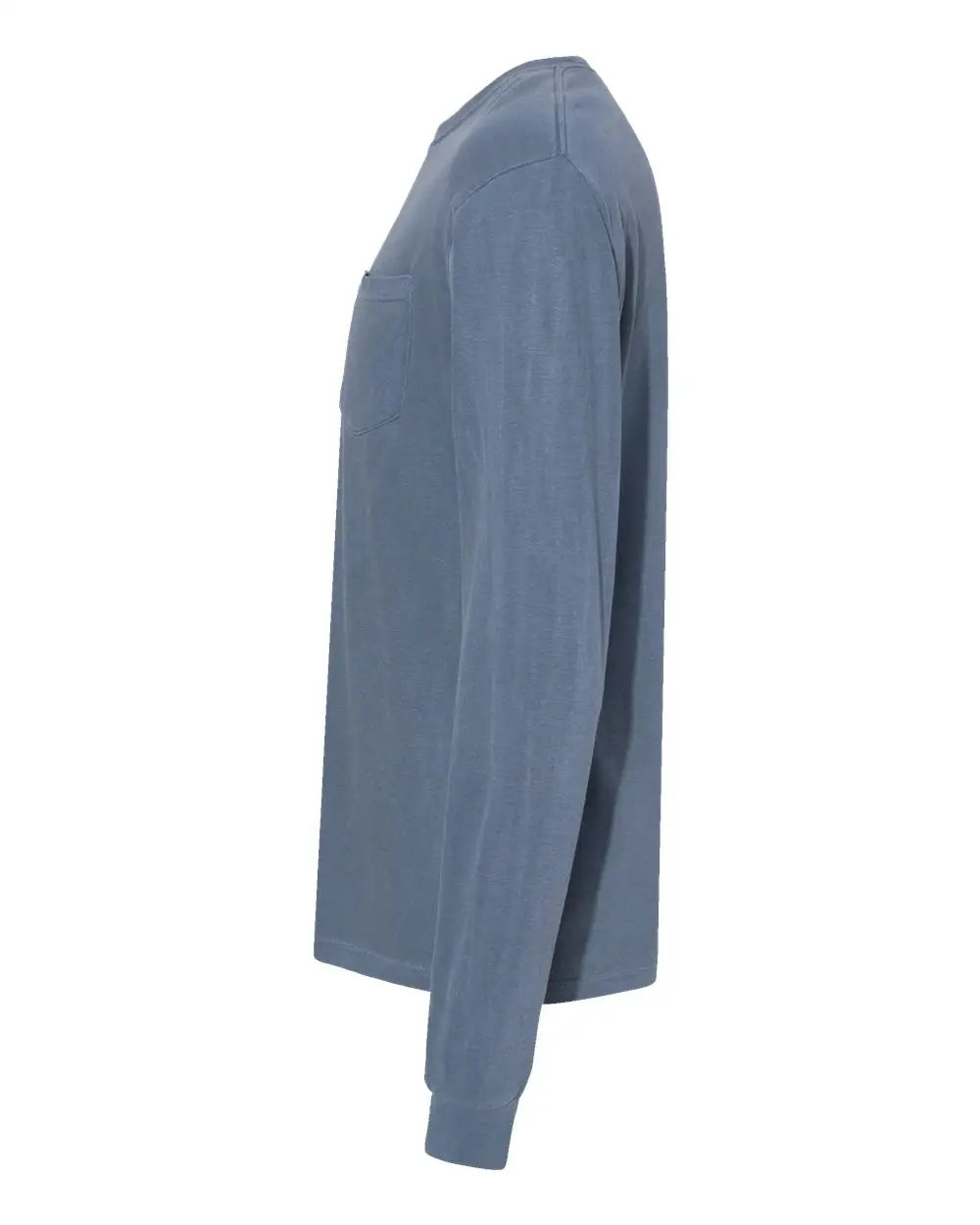 Comfort Colors 4410 Garment-dyed Heavyweight Long Sleeve Pocket T-shirt - Blue Jean