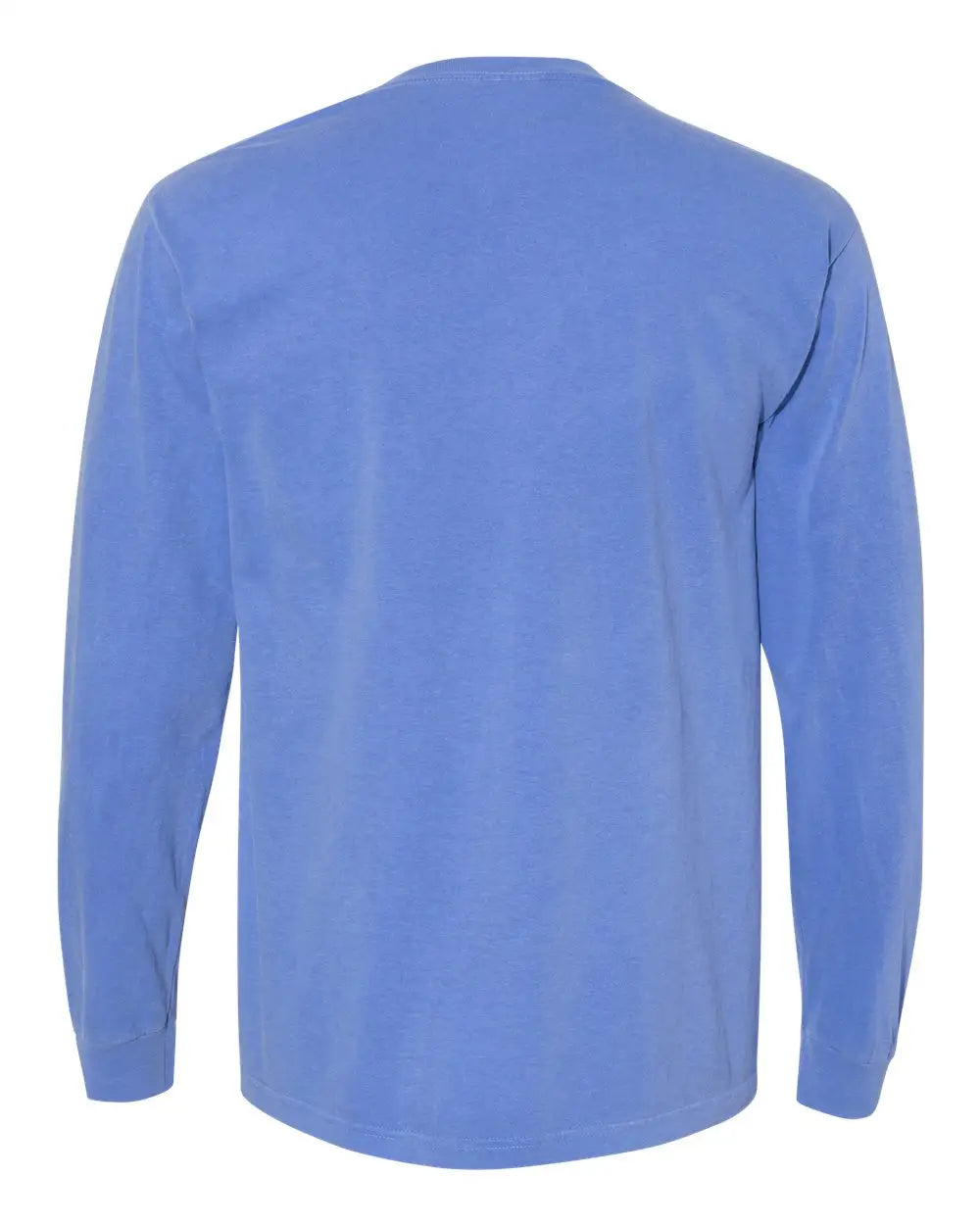 Comfort Colors 4410 Garment-dyed Heavyweight Long Sleeve Pocket T-shirt - Flo Blue