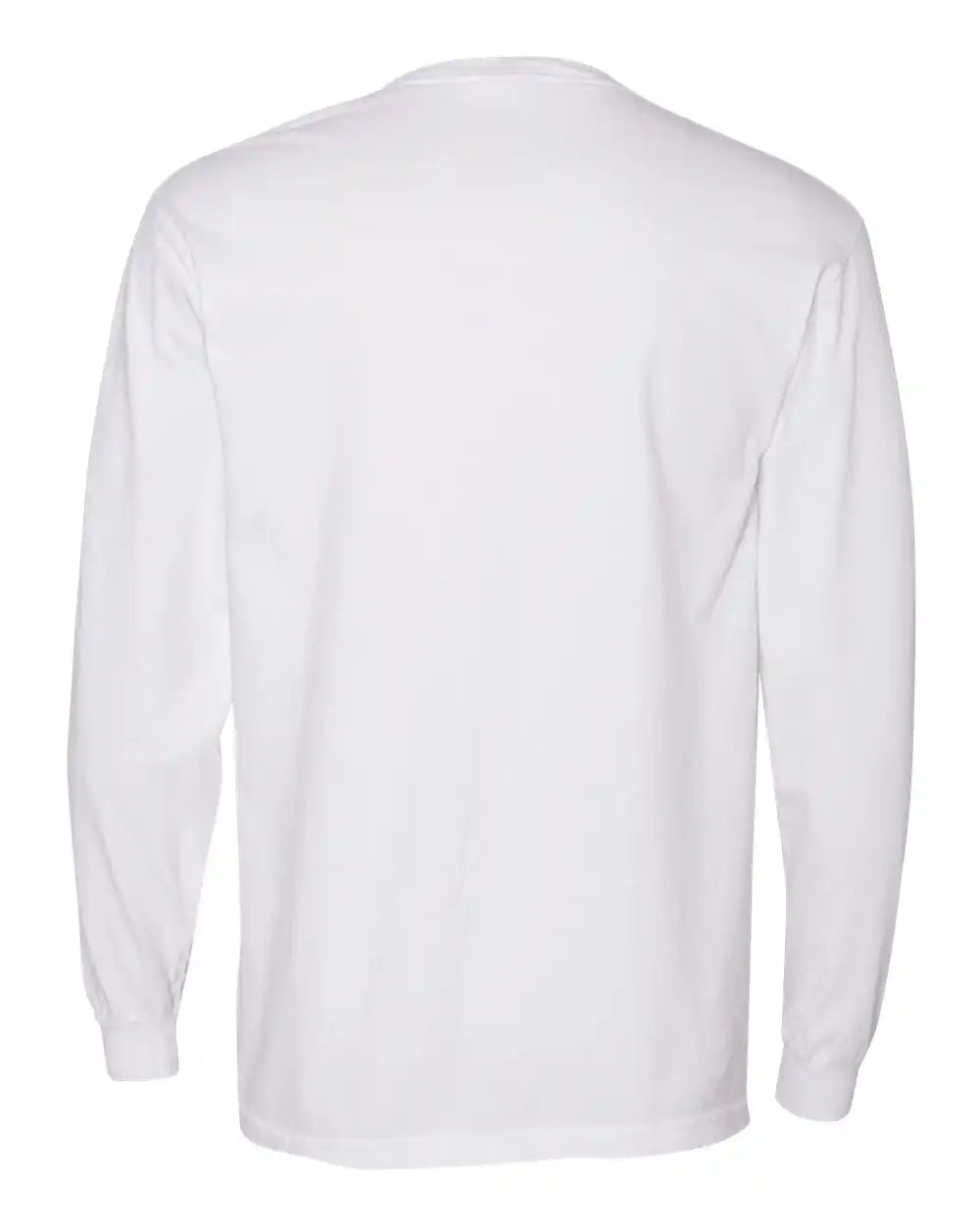 Comfort Colors 4410 Garment-dyed Heavyweight Long Sleeve Pocket T-shirt - White - s