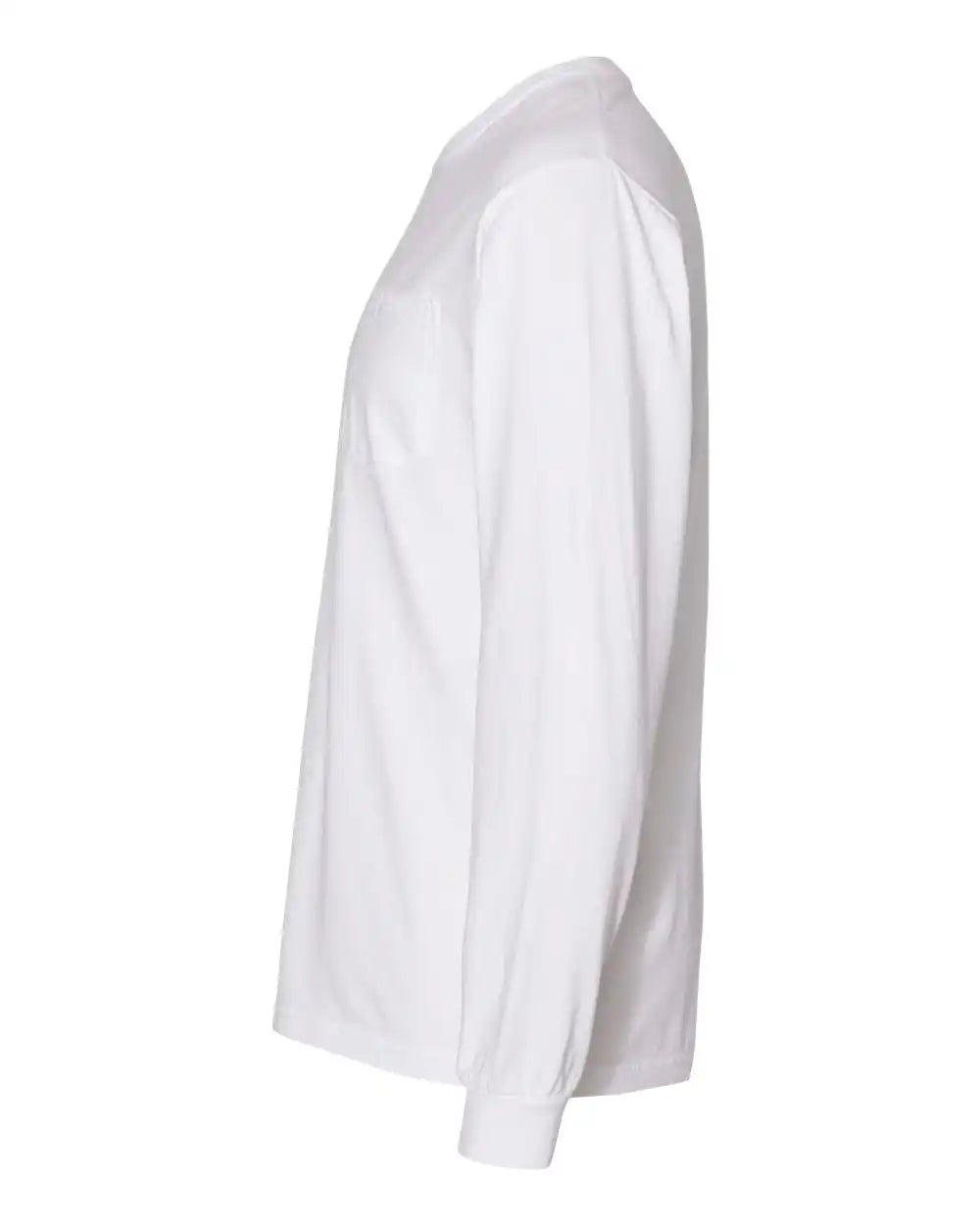 Comfort Colors 4410 Garment-dyed Heavyweight Long Sleeve Pocket T-shirt - White