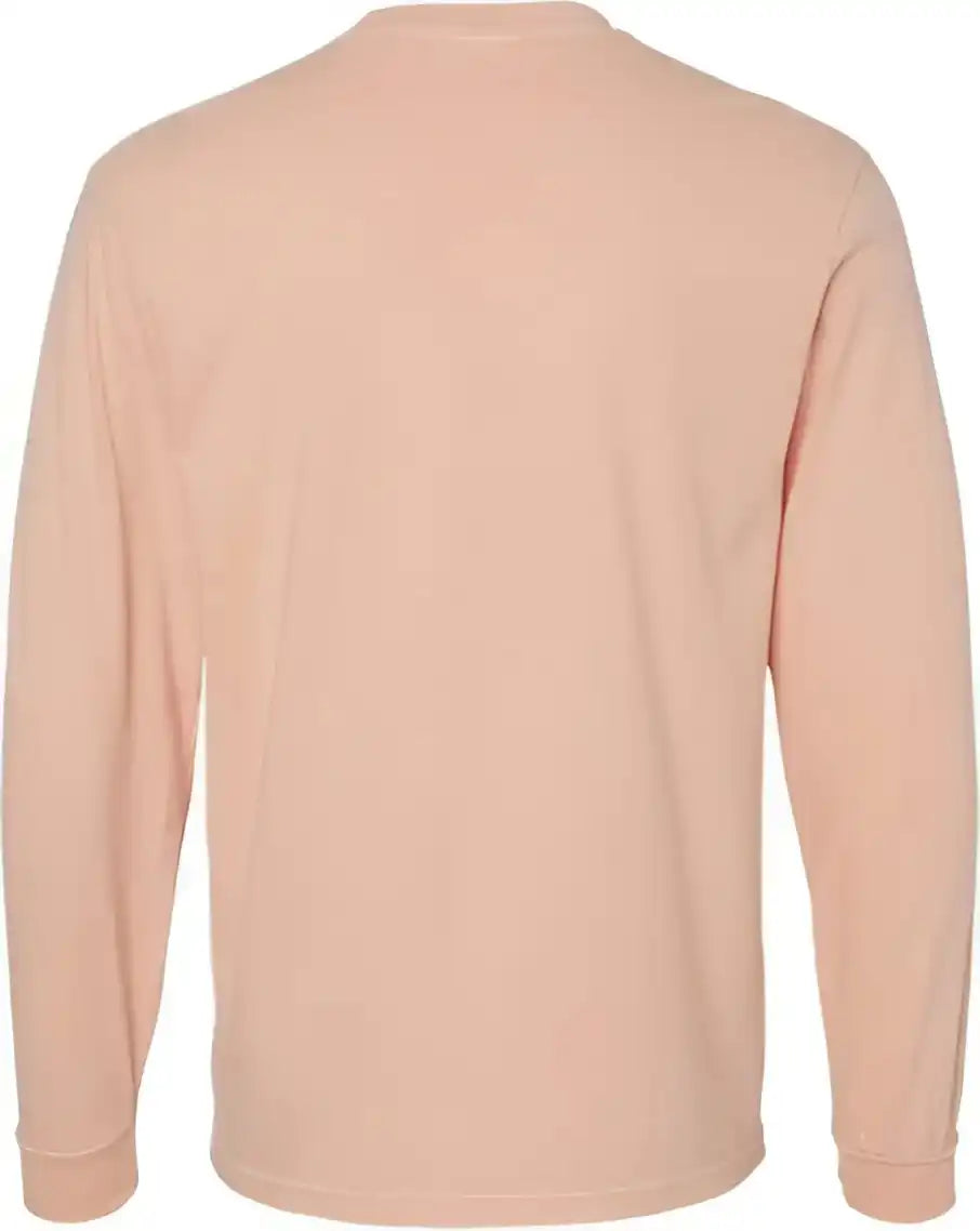 Comfort Colors 6014 Garment Dyed Heavyweight Long Sleeve t Shirt Peachy