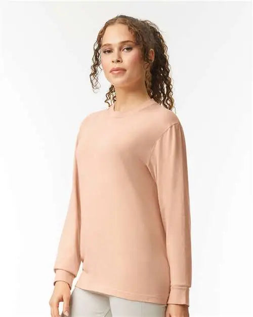Comfort Colors 6014 Garment-dyed Heavyweight Long Sleeve T-shirt - Peachy