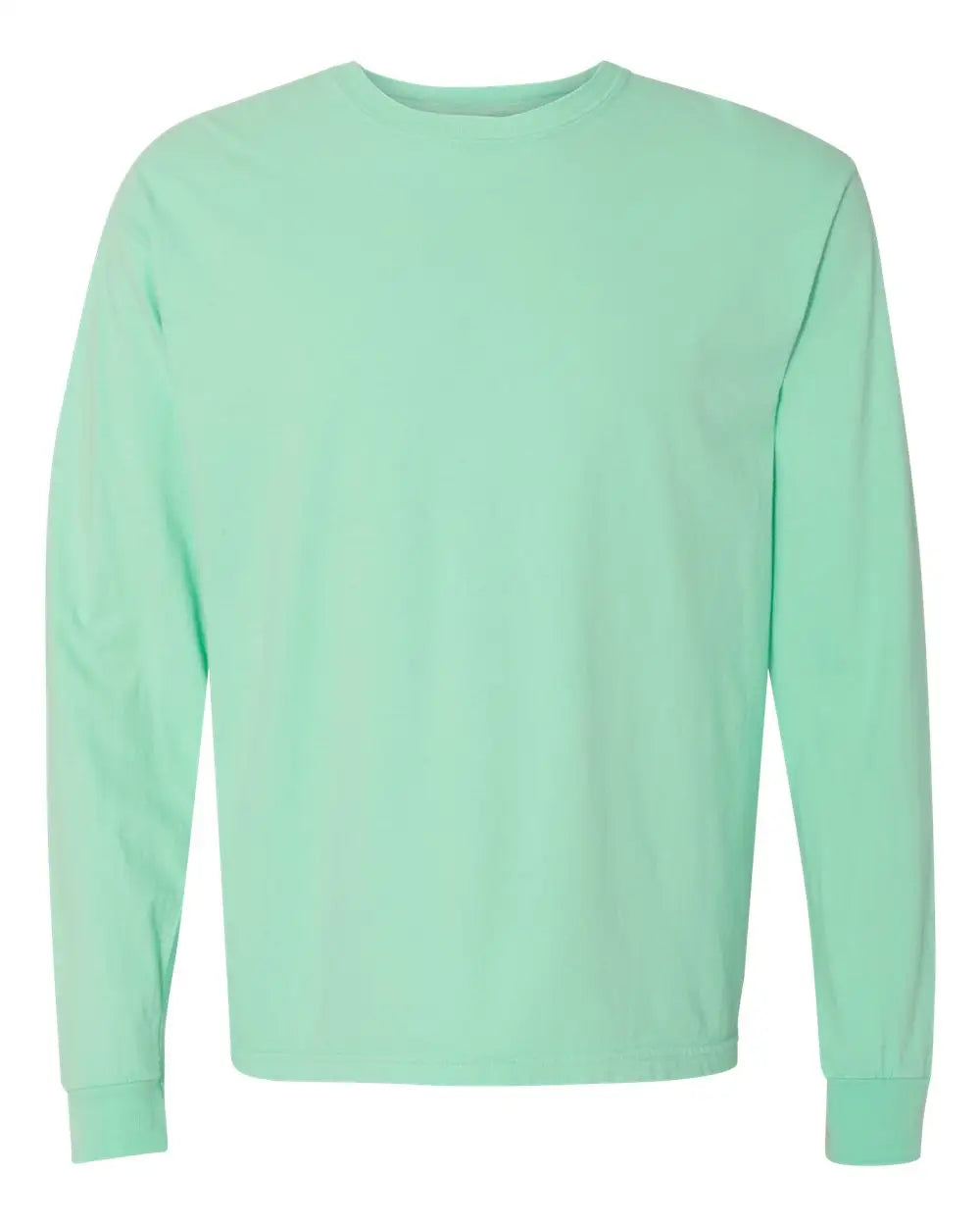 Comfort Colors 6014 Garment-dyed Heavyweight Long Sleeve T-shirt - Island Reef - Green / s
