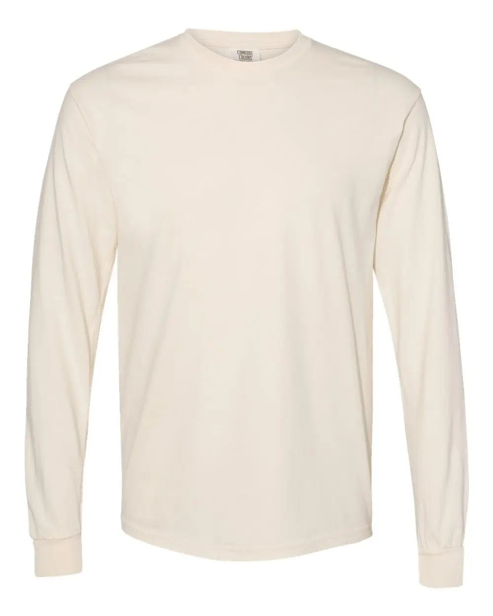 Comfort Colors 6014 Garment-dyed Heavyweight Long Sleeve T-shirt - Ivory - s