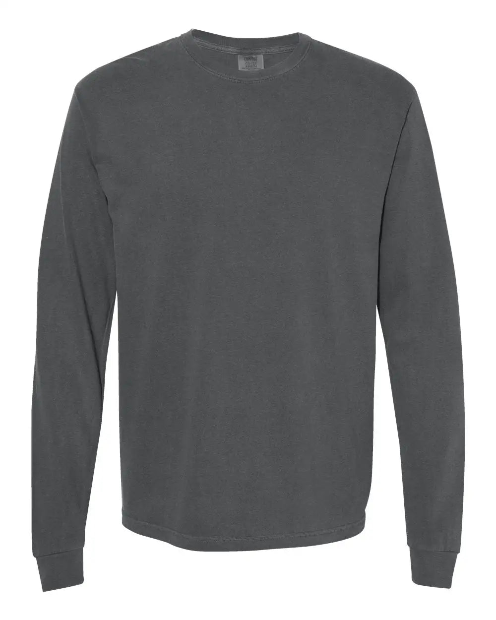 Comfort Colors 6014 Garment-dyed Heavyweight Long Sleeve T-shirt - Pepper - Dark Gray / s