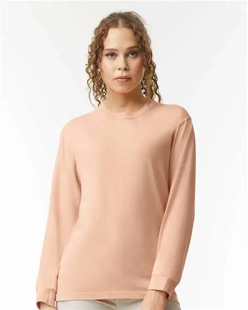 Comfort Colors 6014 Garment-dyed Heavyweight Long Sleeve T-shirt - Peachy