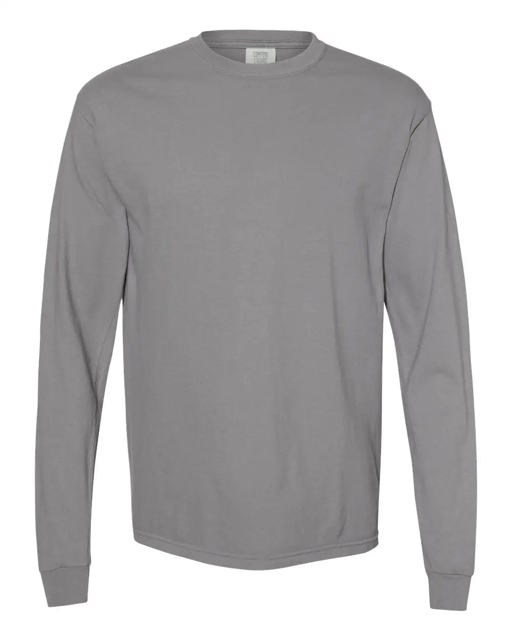 Comfort Colors 6014 Garment-dyed Heavyweight Long Sleeve T-shirt - Granite - Dark Gray / s