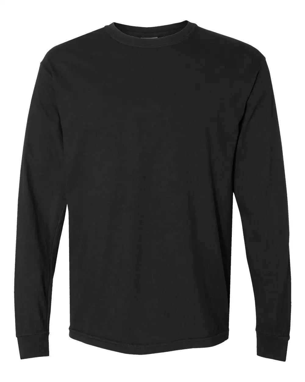 Comfort Colors 6014 Garment-dyed Heavyweight Long Sleeve T-shirt - Black - s