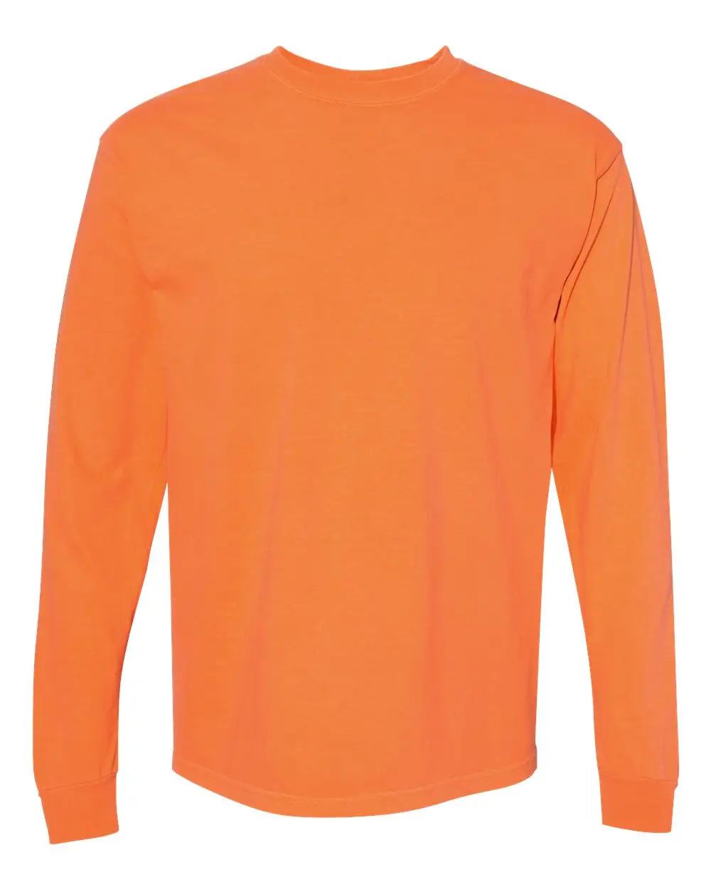 Comfort Colors 6014 Garment-dyed Heavyweight Long Sleeve T-shirt - Burnt Orange - s