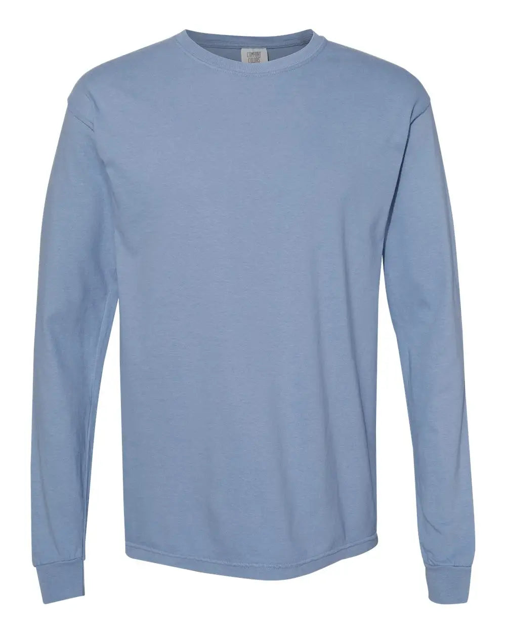 Comfort Colors 6014 Garment-dyed Heavyweight Long Sleeve T-shirt - Washed Denim - Navy / s
